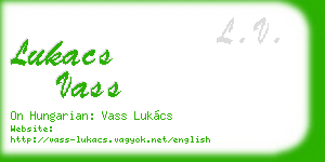 lukacs vass business card